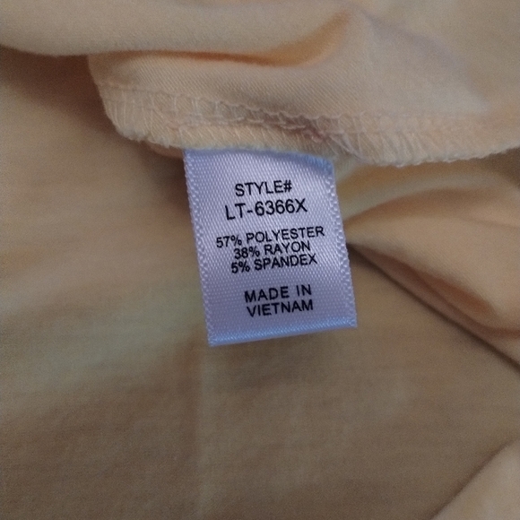 Zenna women's size 1x yellow with lace sleeves blouse shirt top - Picture 7 of 8